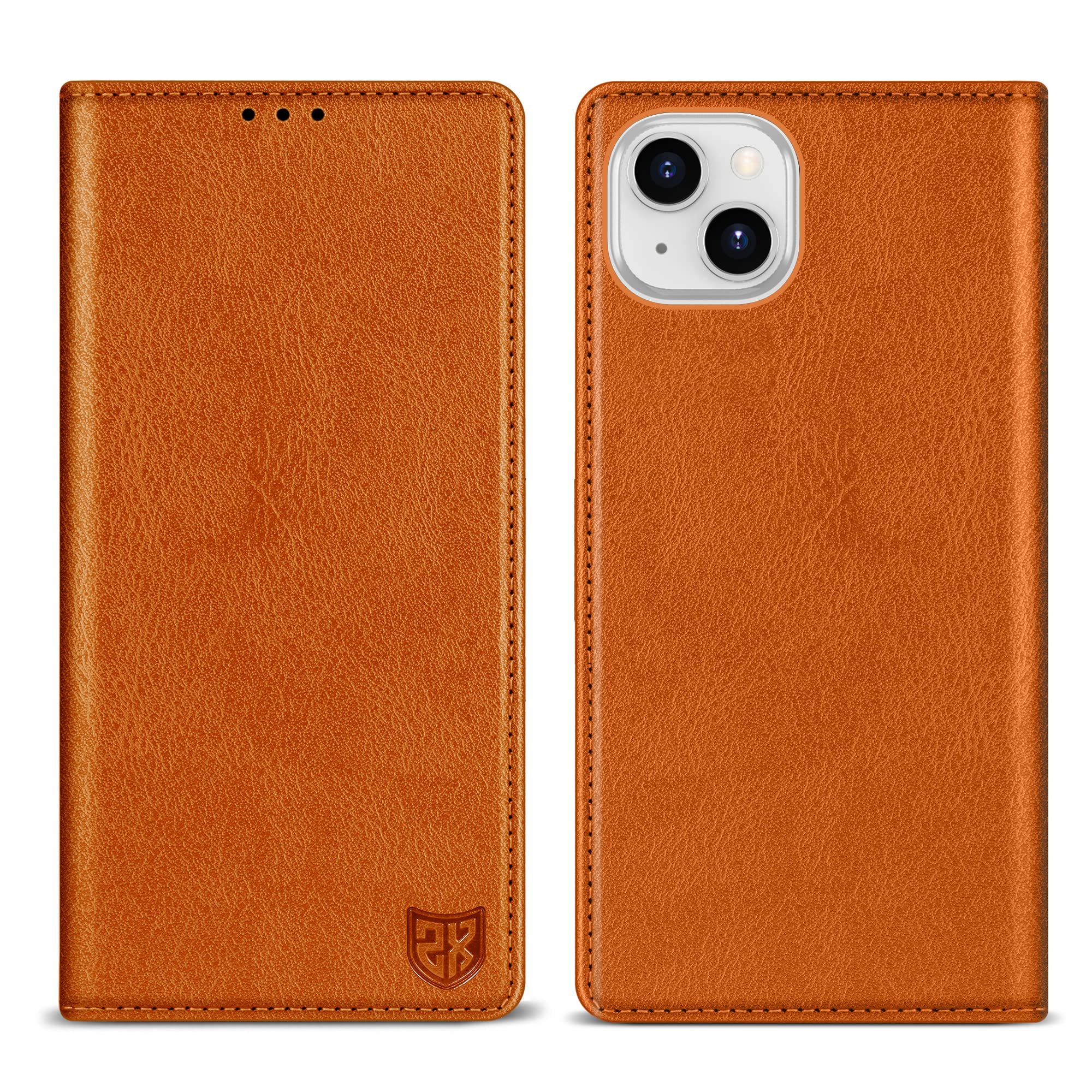 blurred clothing iPhone 14 plus レザーケース iPhone 14 Plus Case | Full grain leather, sleek protection